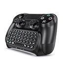 TNP PS4 Chatpad - PS4 Controller Keyboard Attachment, Compact Design - The Ultimate QWERTY Gamepad Keyboard for Playstation4, Compatible with PS4, PS4 Slim, and PS4 Pro