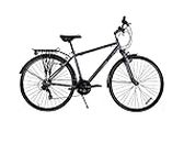 Bounty Country Hybrid Bike - Lightweight Alloy Frame, 18 Speed Shimano Gears, Zoom Suspension Forks - ideal for cycling Enthusiasts