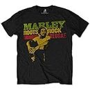 Bob Marley Men's Roots, Rock, Reggae Slim Fit T-Shirt X-Large Black