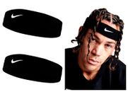 Nike weiches Baumwoll-Swoosh-Stirnband ideal für Tennis Training Sport Sweaband