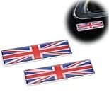 Automotive Flag Decal Metal Stickers for Car Wing Styling Motorcycle Accessories Badge Label Emblem Car Stickers 2ps (UK)