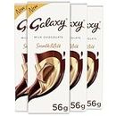 Galaxy Smooth Milk Chocolate Bar | Loaded with the Goodness of Milk & Cocoa | Rich & Smooth Chocolate | Perfect for Sharing with Family & Friends | 56g | Pack of 4