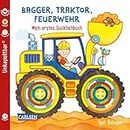 Baby Pixi (unkaputtbar) 115: Bagger, Traktor, Feuerwehr: Mein erstes Gucklochbuch | Ein Baby-Buch zum Spielen ab 12 Monaten