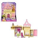 Mattel Disney Princess - Set Componibili Il Castello di Belle, playset trasportabile con bambola Belle, 4 amici e tanti accessori, giocattolo per bambini, 3+ anni, HPL52
