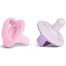 Munchkin Sili-Soothe & Teethe Silicone Soother & Teether Pink & Purple - 2 count