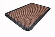 Varsha Textiles Rubber Doormat for Home Entrance (Brown Glory)