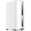 Kesnos 4500 Sq. Ft Large Dehumidifier for Home and Basement with 6.56ft Drain Hose and 0.92 Gallon Large Water Tank, 24Hr Timer and Auto Defrost Ideal for Large Sized Rooms, Bedrooms, Laundry Rooms