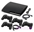 Sony PlayStation 3 PS3 Slim Game Console Pick 120GB to 500GB, 1-4 Controllers