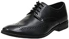 Clarks Mens 26148029 Black Black Leather Uniform Dress Shoe - 8 UK (261480297)