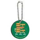 GRAPHICS & MORE Big Bang Theory Soft Kitty Flow Chart Wood Wooden Round Keychain Key Chain Ring, Tan, One Size
