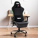 Drogo Viper Ergonomic Gaming Chair with Foot Rest, 3D Armrest | Computer Chair with Adjustable Seat, PU Leather, Head & Lumbar Support Memory Foam Pillow| Home & Office Chair with Full Recline (Green)