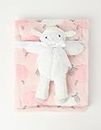 Snugtime Coral Fleece Blanket with Toy, Pink