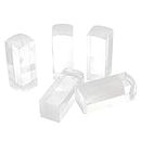 ARTIBETTER 5pcs Acrylic Stamp Block Clear Square Stamping Tools Set Decorative Stamp Blocks for Scrapbooking Crafts Card Making Supplies 3X6. 6CM