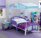 Disney Frozen Little Girls Canopy Toddler Bed Princess Furniture Bedroom