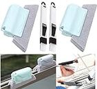 MIRARIYA Double Combo of Window Groove Frame Cleaning Brush& Dust Cleaning Brush for Window Slot Keyboard with Mini Dustpan Door Track Cleaning Tool for All Corners Edges Gaps(Multicolour- Pack of 2)
