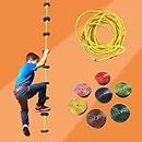 Mumtree Monkey Climber for Kids as Well to Enhance fine Motor Skills and Physical Strength (6 Knots, with Utility)