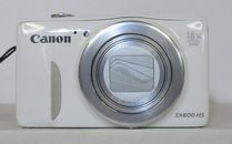 Canon Powershot SX600 HS White 16MP 18x Optical Zoom Wi-Fi Flash Tested & Works!