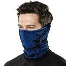 TSLA foulard léger, protection UPF 50+, masque facial pour l'extérieur et le sport, coupe-vent, Yzn22 1pack - Camo Bleu, One Size