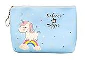 Stylie Modern Alternatives Unicorn Makeup Pouch Vanity Case - Pink/Cosmetic Travel Stationery Jewelry Secret Pouch by Victoria for Women Holographic Storage Bag Purse Girls, Toiletry Bag Girls