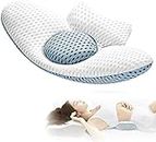 Niralasa Lumbar Support Pillow for Sleeping, 3D Air Mesh Back Pillow for Bed, Adjustable Height Lumbar Pillow for Lower Back Pain Relief, Soft Back Support Pillow