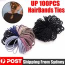 UP 100x Multicolor HairBands Ties Hair Elastic Scrunchies Accessories Hairbands