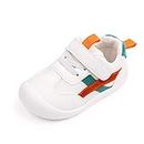 MK MATT KEELY Zapatillas para Bebé Primeros Pasos Zapatos Niño Niña Cuero PU Suela Suave Antideslizante,Verde,EU23(CN19)
