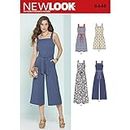 New Look Patterns Misses' Jumpsuits and Dresses A (6-8-10-12-14-16-18) 6446 Tan
