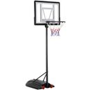Portable Basketball Hoop Goal System 7.2-9.2ft Height Adjustable w/ Wheels Black