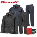 Result Mens Waterproof Windproof Heavy Duty Jacket and Trousers Rain Suit + BAG