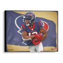 Brandin Cooks Houston Texans Stretched 20" x 24" Canvas Giclee Print - Designed and Signed by Artist Brian Konnick Limited Edition #1 of 25