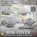 Super Utensil Set of 4 Hob Covers Protector for Electric cooker Stainless Steel
