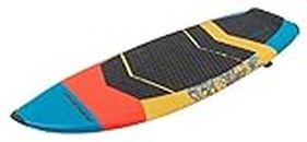 Airhead Fraction Wakesurf Board | Fast, Surf-Shaped Board with Removable Fins and Progressive Rails, Blue, Regular