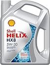 Shell Helix HX8 5W-30 API SN/CF, ACEA A3/B4 Fully Synthetic Engine Oil for Cars (5 L)