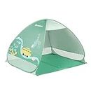 Badabulle Tente Anti-UV Bébé, Grande Tente de Plage, Haute Protection Solaire FPS 50+, Système Pop-Up, Vert