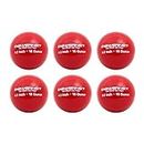 PowerNet 3.2" Weighted Hitting Batting Training Balls (6 Pack) | 12 to 20 oz | Build Strength and Muscle | Improve Technique and Form | Softball Size (16 Oz - Red)