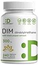 DIM Supplement 300mg, 120 Veggie Caps, 4 Months Supply, 2-1 Formula, Diindolylmethane DIM Plus Black Pepper Extract, Estrogen Balance, Supports Acne & PCOS Relief