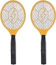 GameXcel 2 Pack Bug Zapper Electric Fly Swatter Zap Mosquito - Indoor Outdoor Zapping Racket for Pest Control - Safe to Touch with 3-Layer Safety Mesh