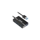 Hamlet XHUB-04U3 Schnittstellen-Hub USB 3.2 Gen 1 (3.1 Gen 1) Type-A 5000 Mbit/s Schwarz