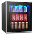 46 L Beverage Refrigerator Fridge 60 Can Capacity W/ Removable Shelves
