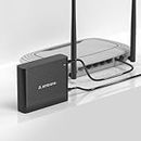Ambrane Mini UPS for 12V WiFi Router Broadband Modem, Backup Upto 5 Hours, Ups for Router up to 2A, WiFi Router UPS Power Backup During Power Cuts, Portable Ups (Power Volt 2, Black)