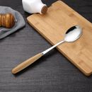Design Kitchen Spoon Spoon Rust-proof Serving Tablespoons with Wooden for Home