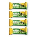 CaliBar 20g Protein Bar - Banana Binge Crispy Bar (Pack of 4) With Real Banana Bits, No Added Sugar, Gluten-Free, 5g Fiber, No Preservatives, Delicious Taste & 100% Veg. | Whey & Plant Based Protein | Guilt-Free Snacking for High Protein Diets, Sustained Energy, Fitness & Immunity (65g x 4 Bars)