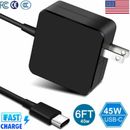 45W USB C Charger Fit for Samsung Galaxy Book S Galaxy Book 2 10.6 12inch 2-in-1