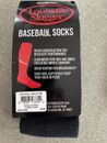 Louisville Slugger Youth Shoe Size 4-8 Women 5-10 Black Baseball Socks 2-Pair 