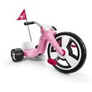 Girl's Big Flyer Chopper Tricycle 16" Front Wheel Ride-On Adjustable Seat Pink