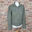 American Eagle Military Jacket Green Womens Large Jacket 100% Cotton