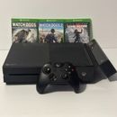 Microsoft XBOX ONE Black Console Games Bundle, Controller, Kinect and all cables