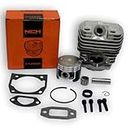 HEAVY DUTYNCH 58CC CHAINSAW CYLINDER ASSEMBLY SET, WITH GRAPHITE COATING ON PISTON (PROFESSIONAL CYLINDER SET)