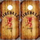  Fireball Whiskey Cornhole Wraps Board Decals Bag Toss Game Vinyl Stickers 