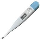 CRUZINE Digital Thermometer Set of 1 with One Touch Operation for Child and Adult Thermometer (White Blue)